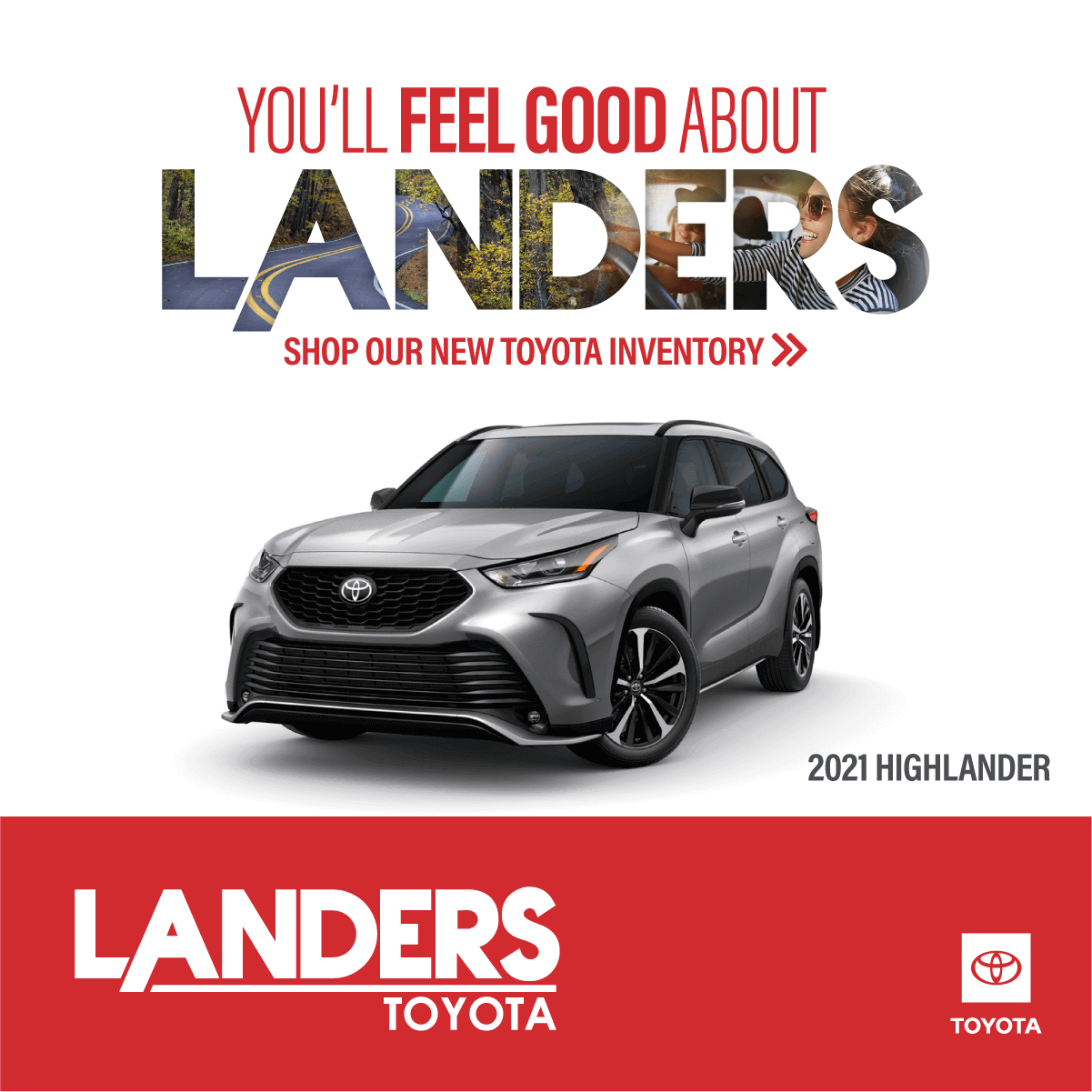 Landers Toyota Display Ad